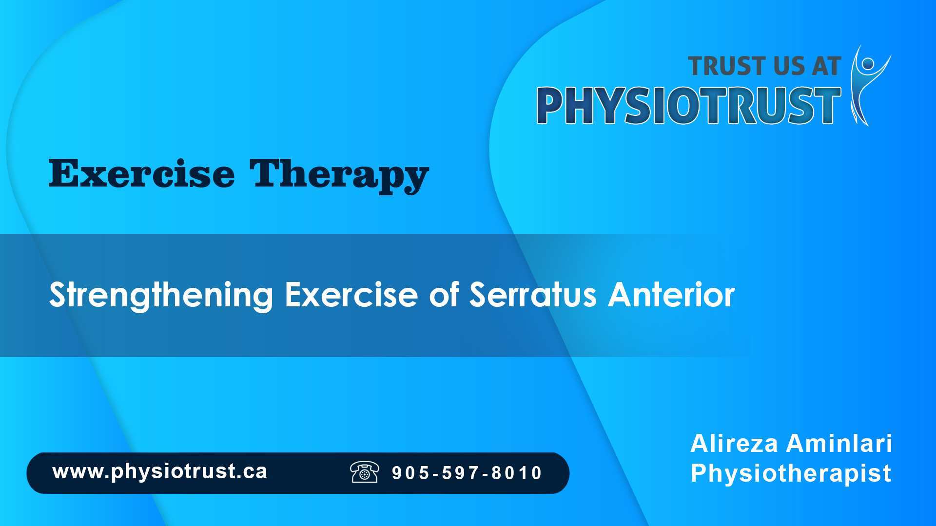 Strengthening Exercise of Serratus Anterior