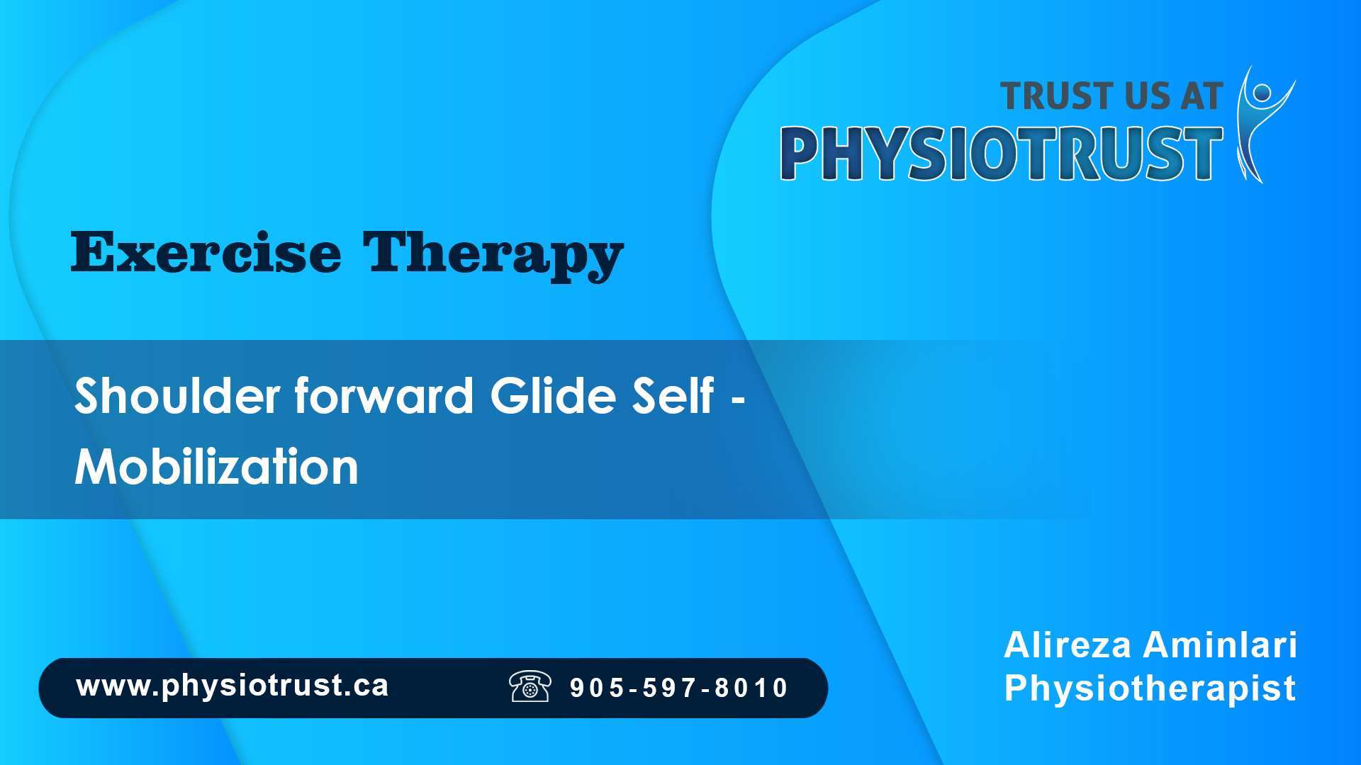 Shoulder forward glide self mobilization