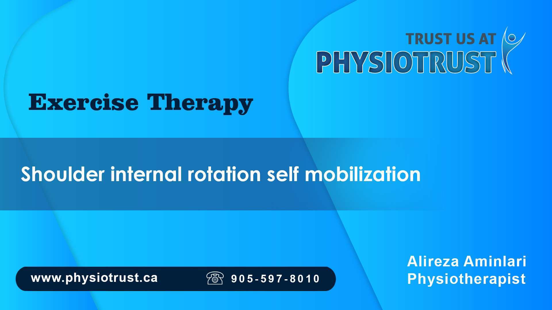 Shoulder internal Rotation self mobilization