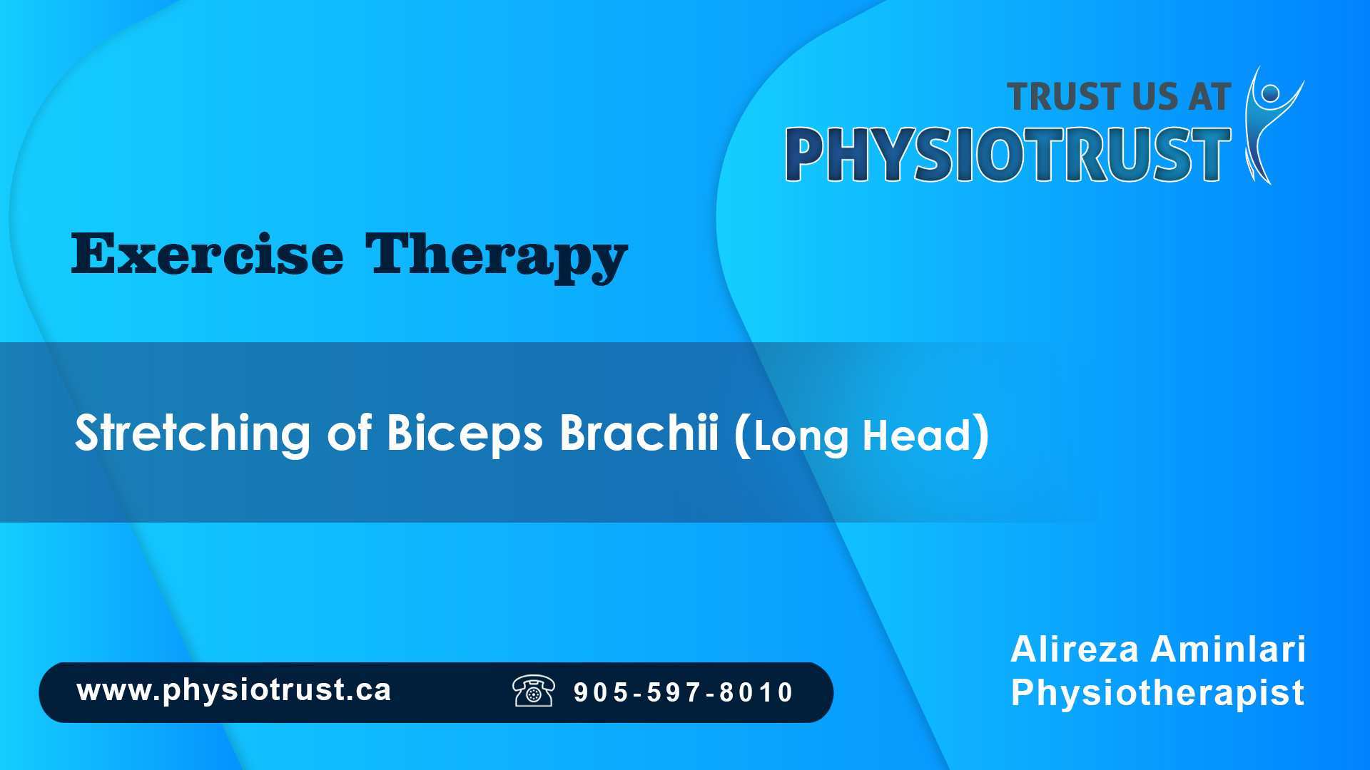 Stretching of Bicipital Brachii Tendon (long-Head)