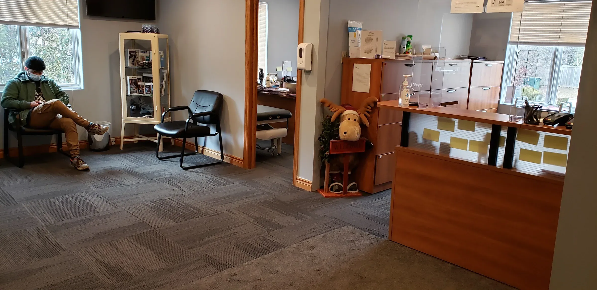 The Physiotrust reception and waiting area
