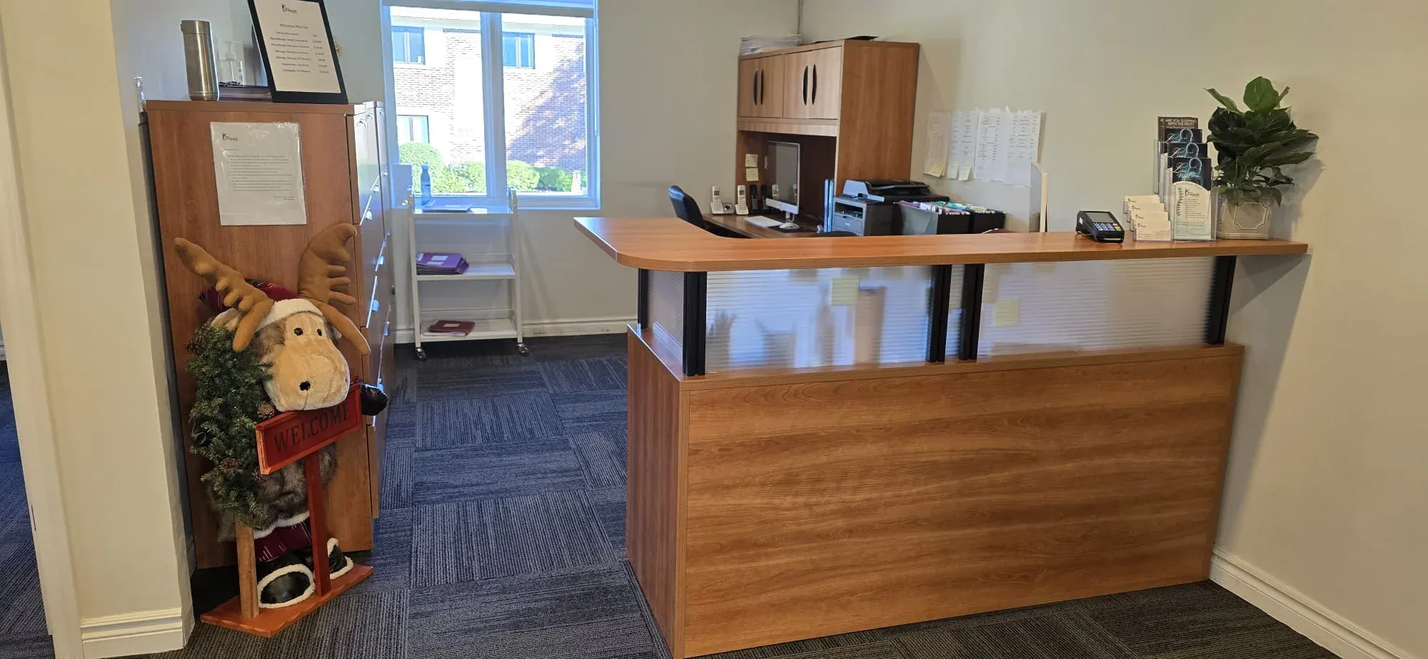 The Physiotrust reception desk
